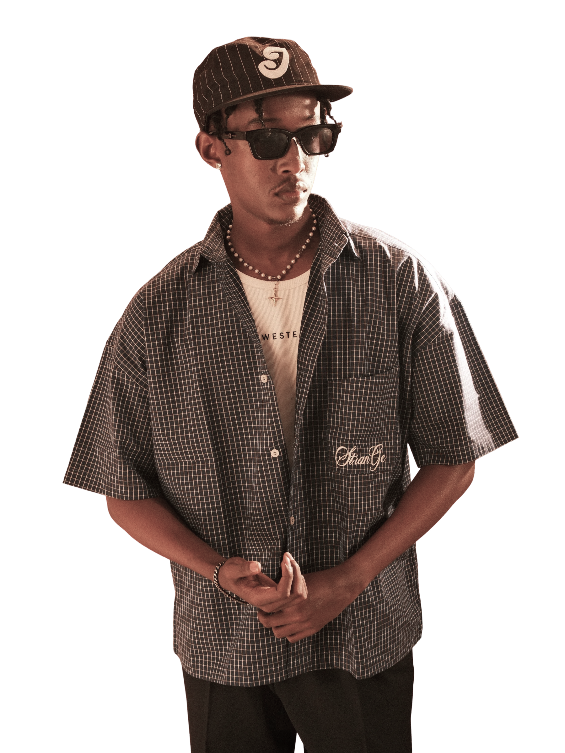 VICO Check Shirt in Navy Check - 2