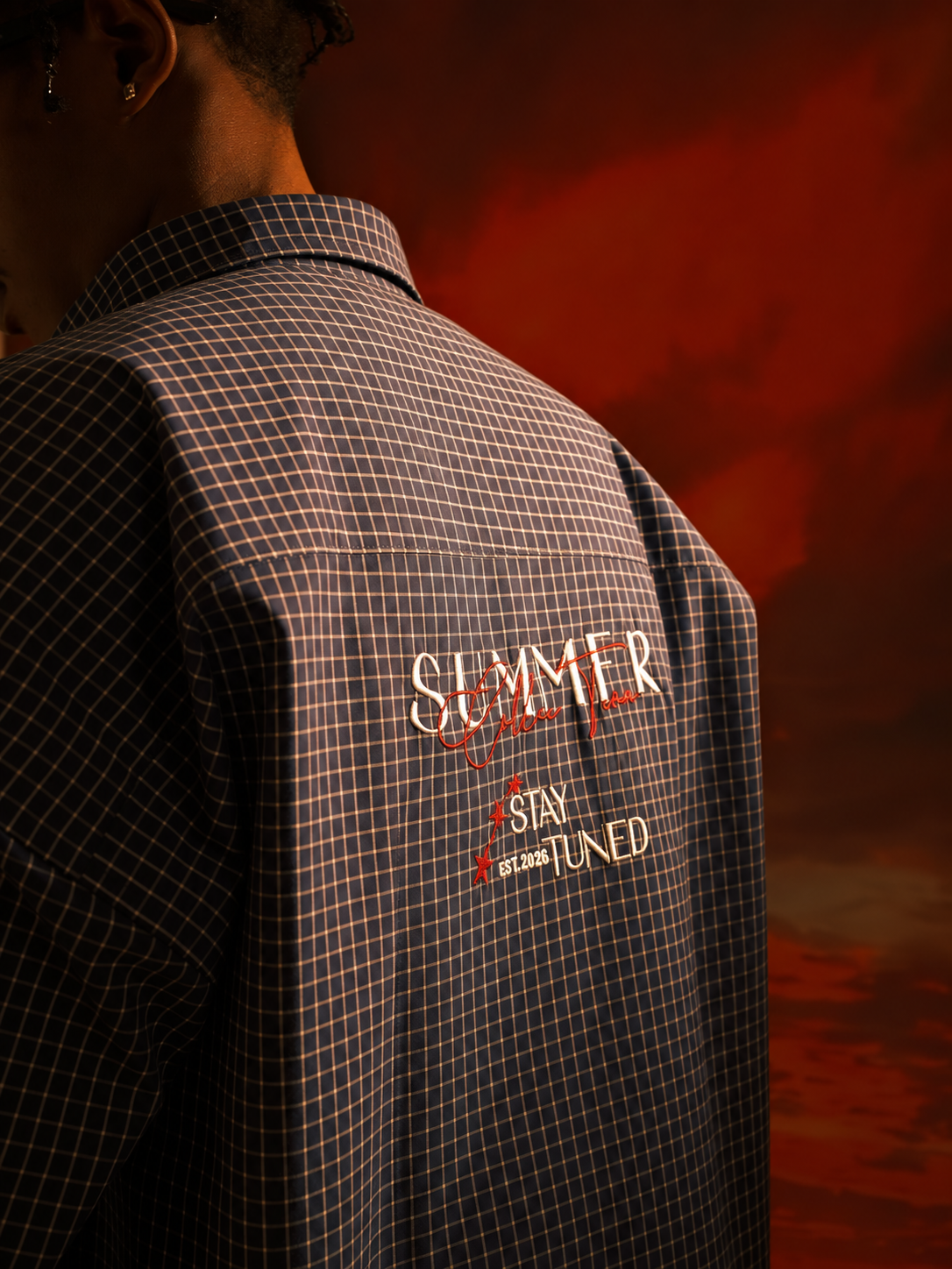 VICO Check Shirt in Navy Check - 7